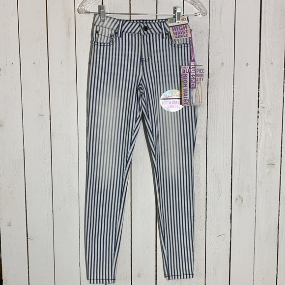 Blue Spice High Waist Ankle Pants - Picture 4 of 9